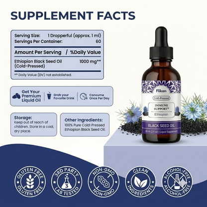 Flikan Kids ethiopian black seed oil